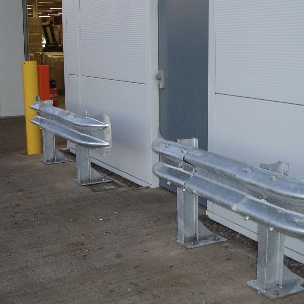 Yellow Warehouse Bollards