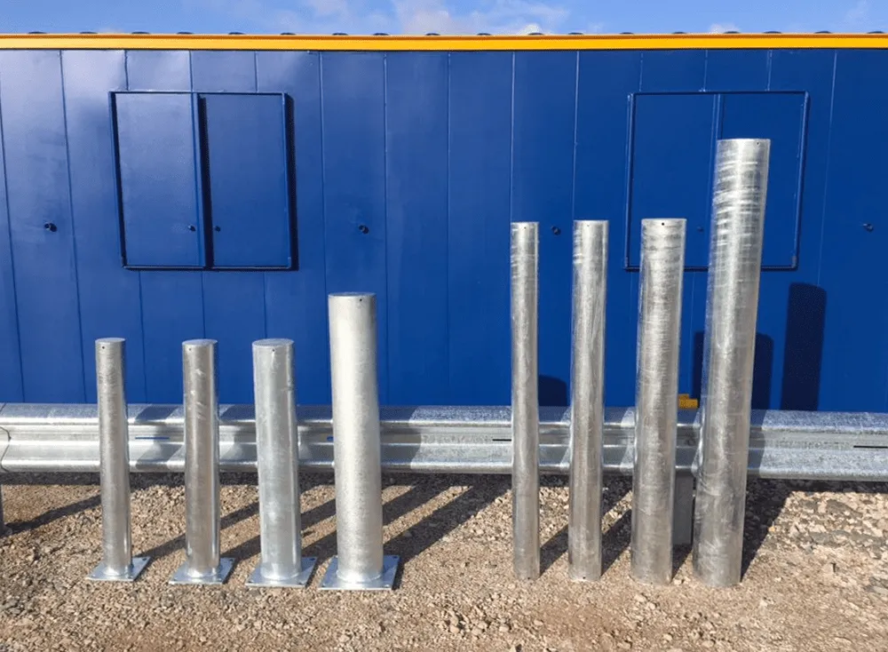 193mm Galvanised Bolt Down Bollards
